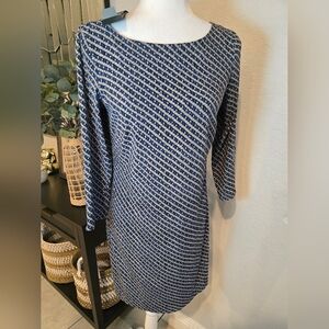 Armani Exchange Women's Geometric Print Sheath Mini Dress 3/4 Sleeves 2